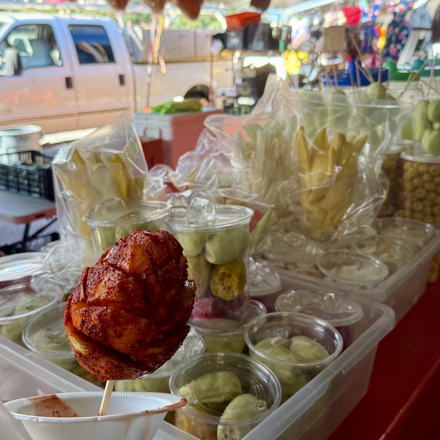 Fresh fruit and snacks